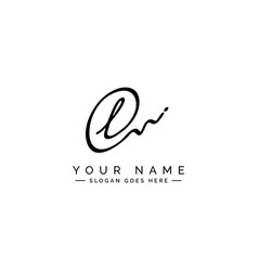 L Letter Signature Logo - Initial Alphabet For