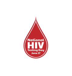 National Hiv Testing Day Concept Template