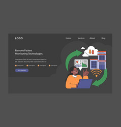 Remote Patient Monitoring Concept Flat