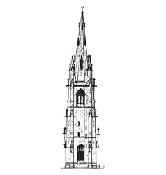 Spire Highest Level Vintage Engraving