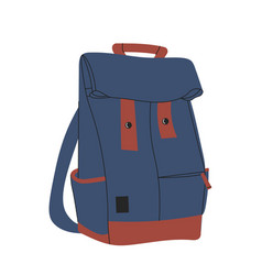 Blue School Backpack Concept