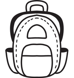 Hand Drawn Backpack For Students