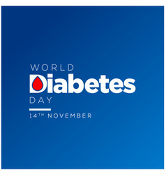 World Diabetes Day Typography Post