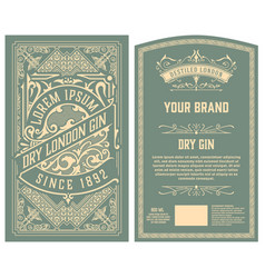 Whiskey Label With Old Frames