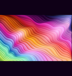 Colorful 3d Abstract Background With Waves And Lin