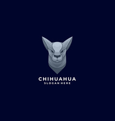 Logo Chihuahua Head Colorful Style