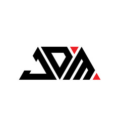 Jdm Triangle Letter Logo Design With Triangle