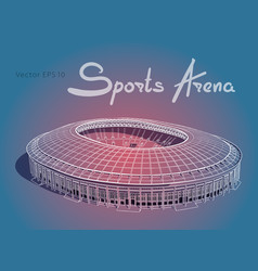 Sports Arena Hand Drawn Sketch