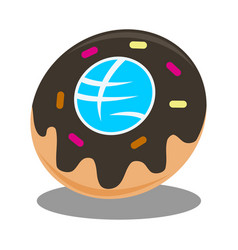 Doughnut Earth Logo Icon Brand Identity