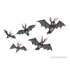 Halloween Mascot Isolated Bats Dracula Monsters