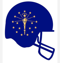 Indiana State Flag Football Helmet