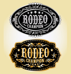 Rodeo Champion Cowboy Belt Buckle