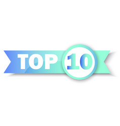 Top 10 Rating Banner Circle And Ribbon Sale