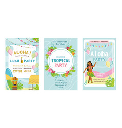 Creative Tropical Party Invitations