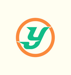 Y Letter Circle Logo