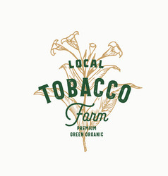 Premium Quality Tobacco Leaf Abstract Sign