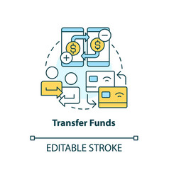 Transfer Funds Concept Icon