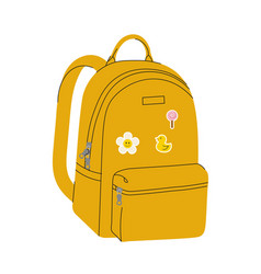 Yellow School Backpack Concept