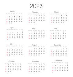 2023 Calendar Year Template