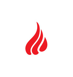 Letter D Curves Flame Simple Abstract Logo