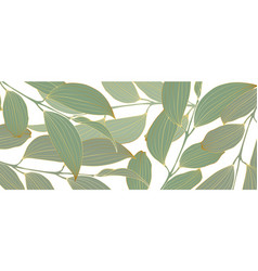 Botanical Background With Green Branches