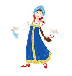 Russian Folk Dancer - A Girl In Folk Costume