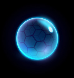 Energy Ball Or Sphere With Bee Cells Effects Icon