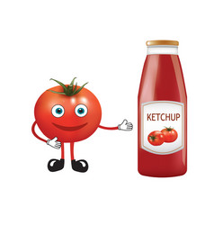 Glass Ketchup Bottle