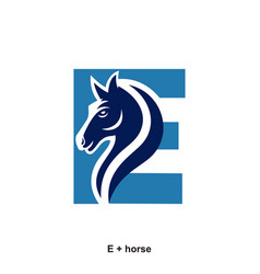 Horse And Letter E