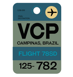 Campinas Airport Luggage Tag