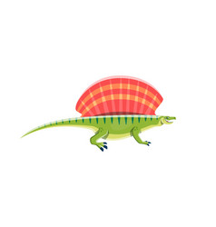 Cartoon Dinosaur Edaphosaurus Jurassic Cute Dino