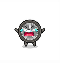 Crying Car Wheel Cute Baby