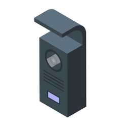 Intercom Keypad Icon Isometric Video Door