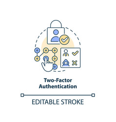 Two Factor Authentication Concept Icon