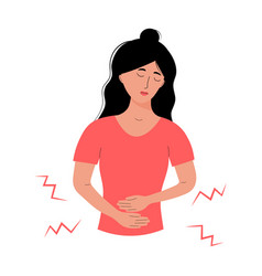 Woman With Abdominal Pain Painful Menstruation