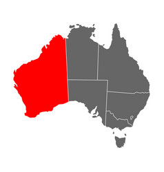 Australia Map Of Western Icon Geography