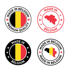 Made In Belgium Stamp Set Belgian Product Label