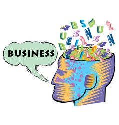 Abstract Clipart Of Brain Businessman