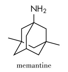 Memantine Alzheimers Disease Drug Molecule