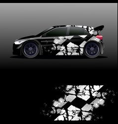 Rally Car Decal Graphic Wrap