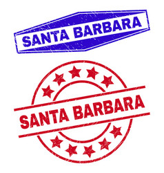 Santa Barbara Corroded Stamp Seals In Circle