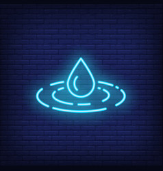 Water Drop Neon Sign