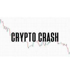 Abstract Background Of Crypto Crash On White