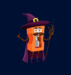 Cartoon School Sharpener Wizard Warlock Character