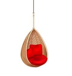 Wicker Hang Chair Composition