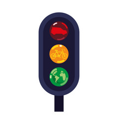 Car Free Day Traffic Light