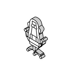 Chair Gaming Pc Isometric Icon