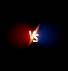 Versus game cover banner sport vs team concept Vector Image