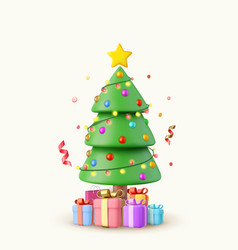 3d Christmas Sparkling Bright Tree