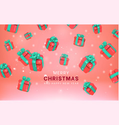 3d Gift Box Presents Background Christmas